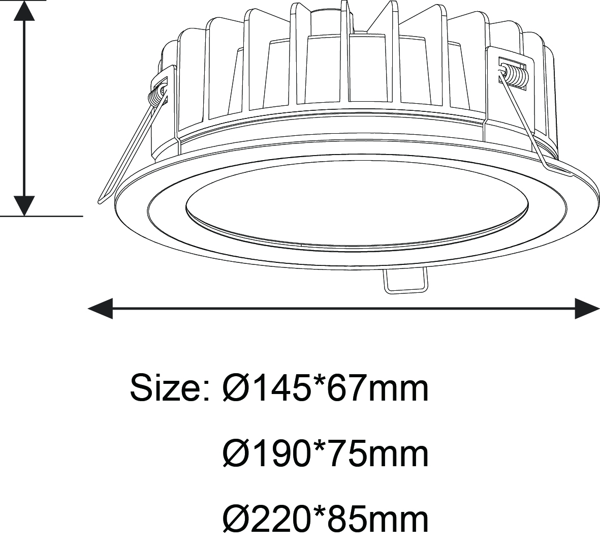 china led light downlight