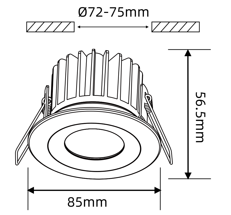 light angle of led downlight