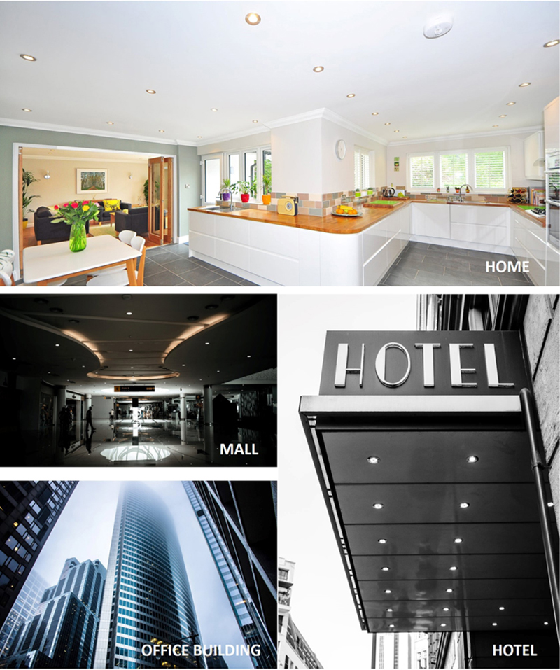 rgb led downlight waterproof recessed led light