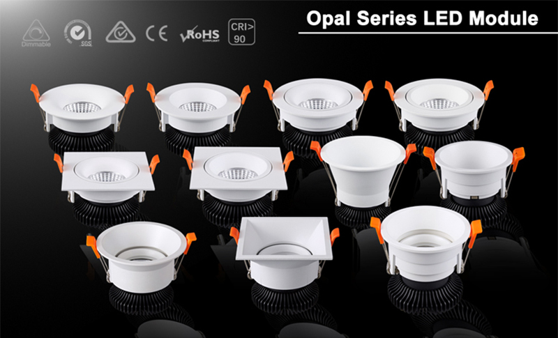 led adjustable baffle retrofit light kit downlight