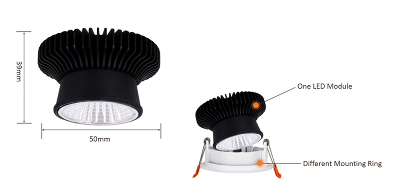 cob led ceiling spot light