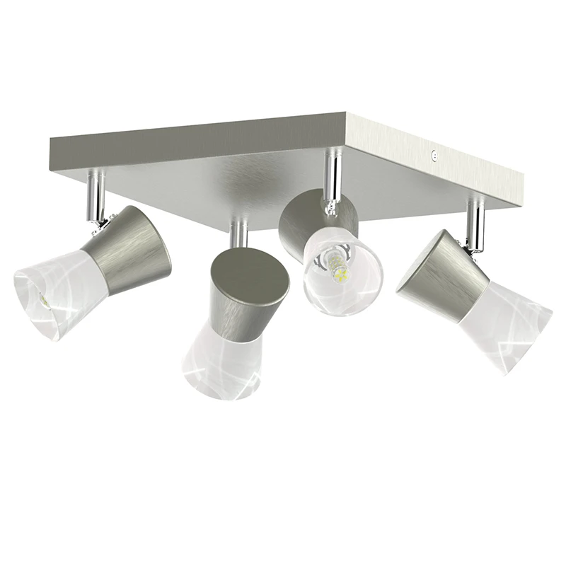 4 spot ceiling mount light fixture